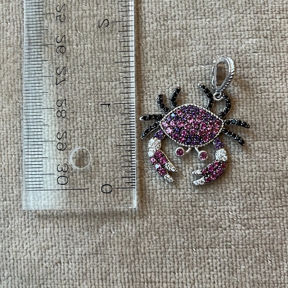 Judith Ripka Sterling Gemstone Cancer ♋️ Crab Zodiac Enhancer New - Picture 7 of 7